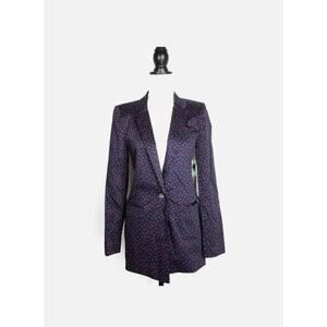 Court & Rowe Women’s Navy Polka Dot Blazer